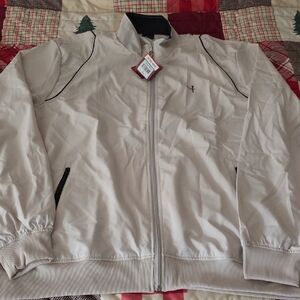 Men's Light Tan Windbreaker Jacket NWT